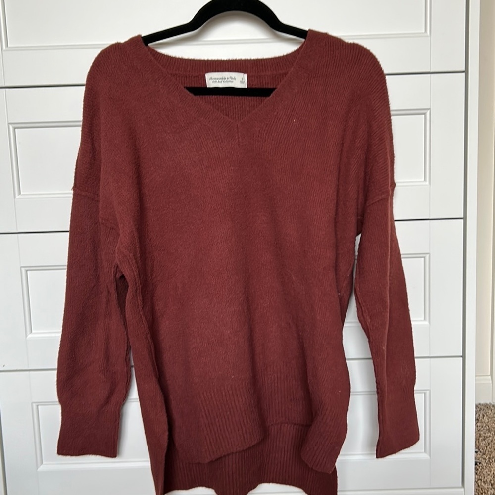 Abercrombie and Fitch Sweater - Dream Material - Rust Red - M - Picture 1 of 2